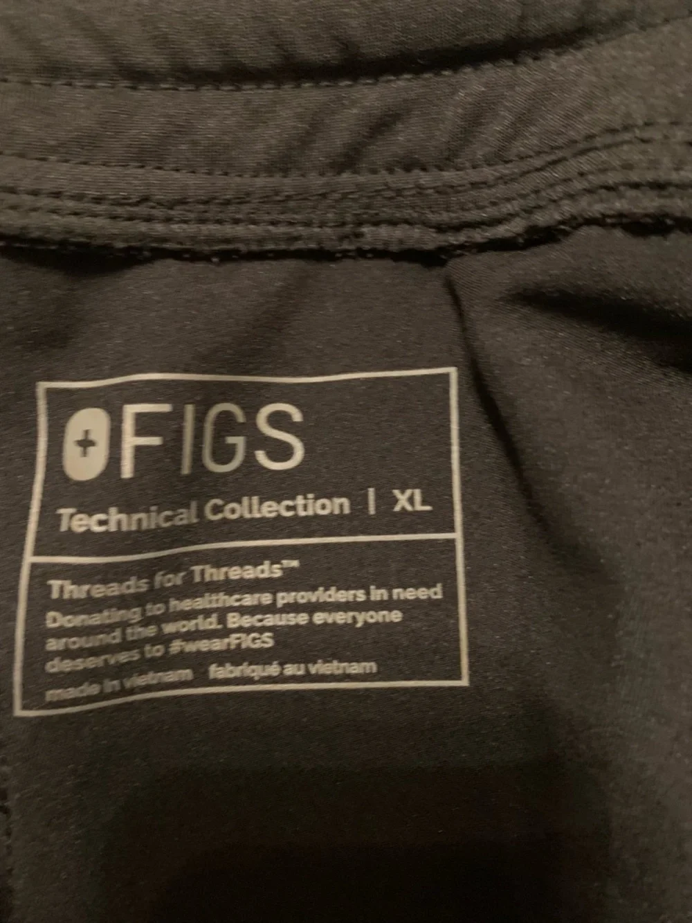 Figs Tansen Jogger Scrub Pants Technical Collection Black Extra Large